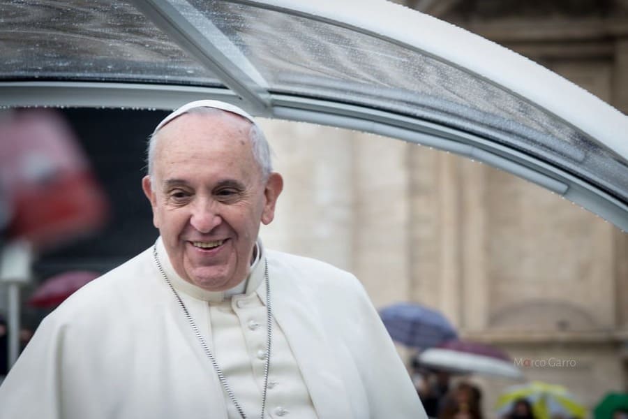 Luiss si unisce al cordoglio per Papa Francesco: una foto del pontefice realizzata da Marco Garro